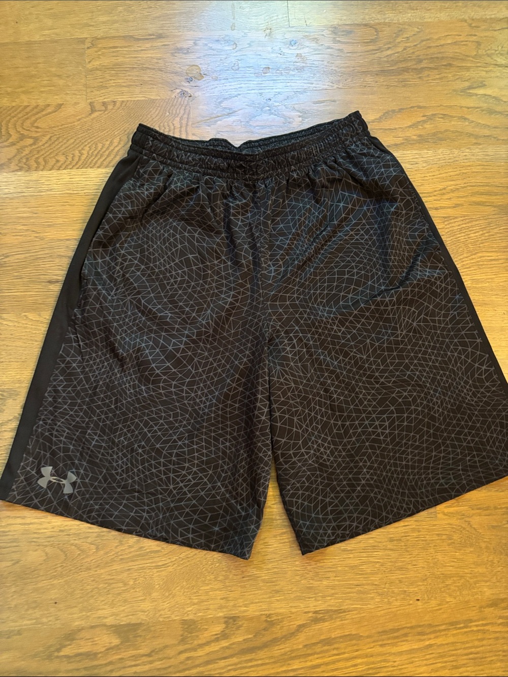 Under Armour Black Geometric Print Athletic Shorts